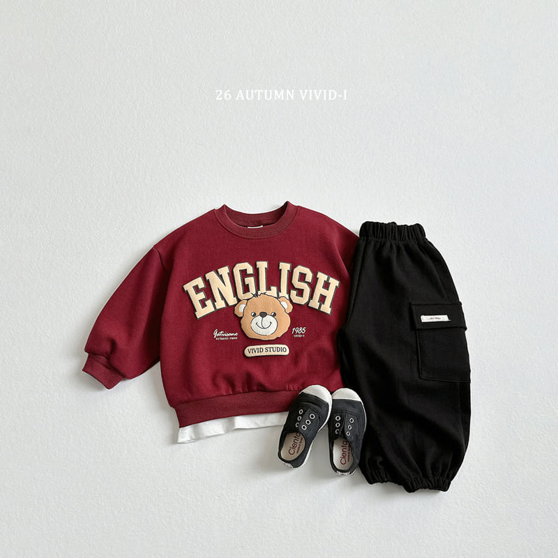 Little Foxx – Embossed English Bear Sweatshirt