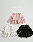 Little Foxx – Eyelet Frill Tee