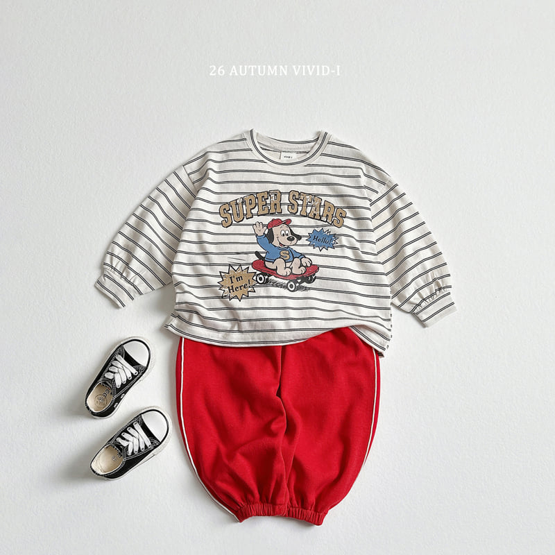 Little Foxx – Stripe Cartoon Single Tee