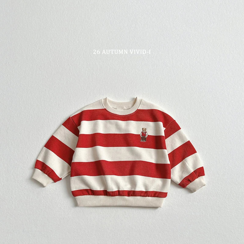 Little Foxx – Big Stripe Bear Sweatshirt