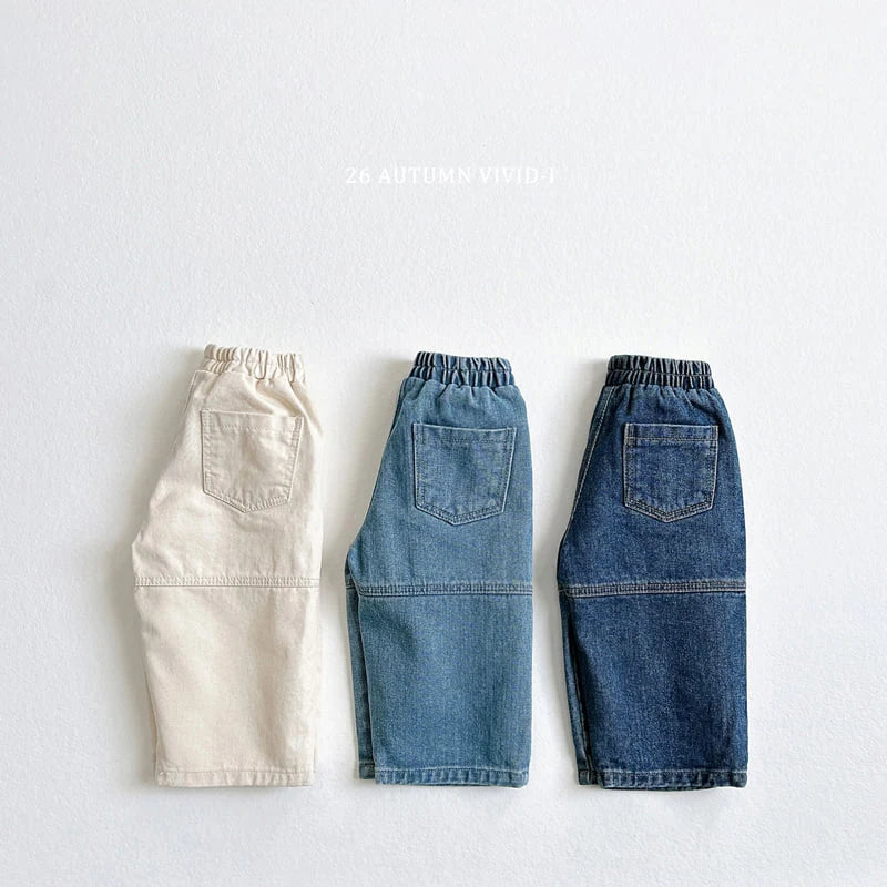 Little Foxx – Cut-Line Denim Pants