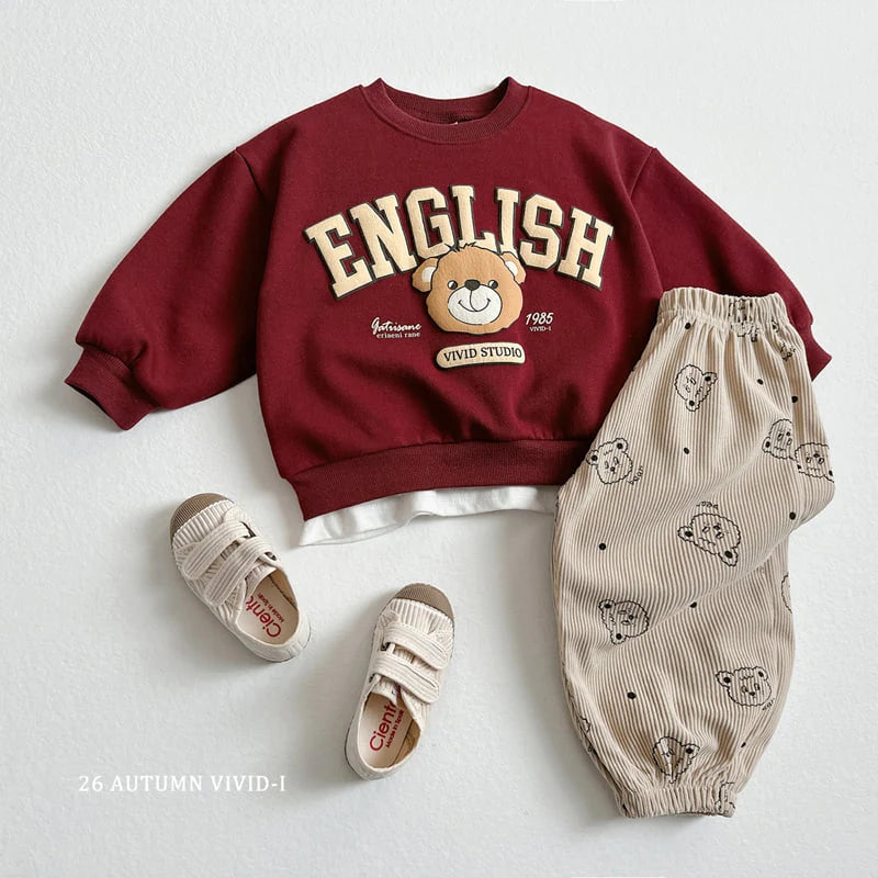 Little Foxx – Corduroy Patterned Jogger Pants