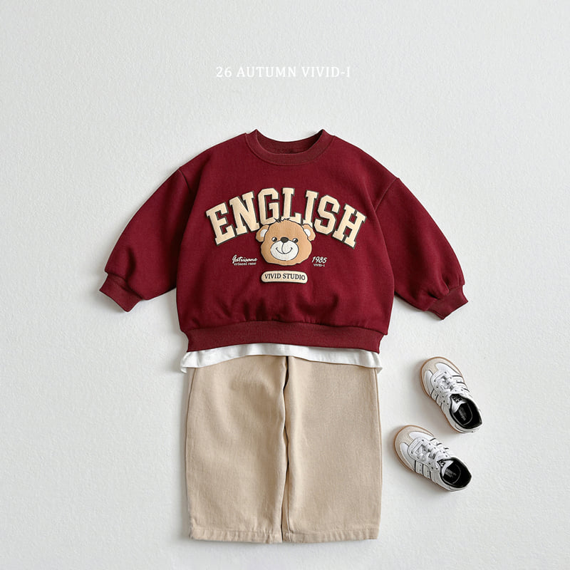 Little Foxx – Embossed English Bear Sweatshirt