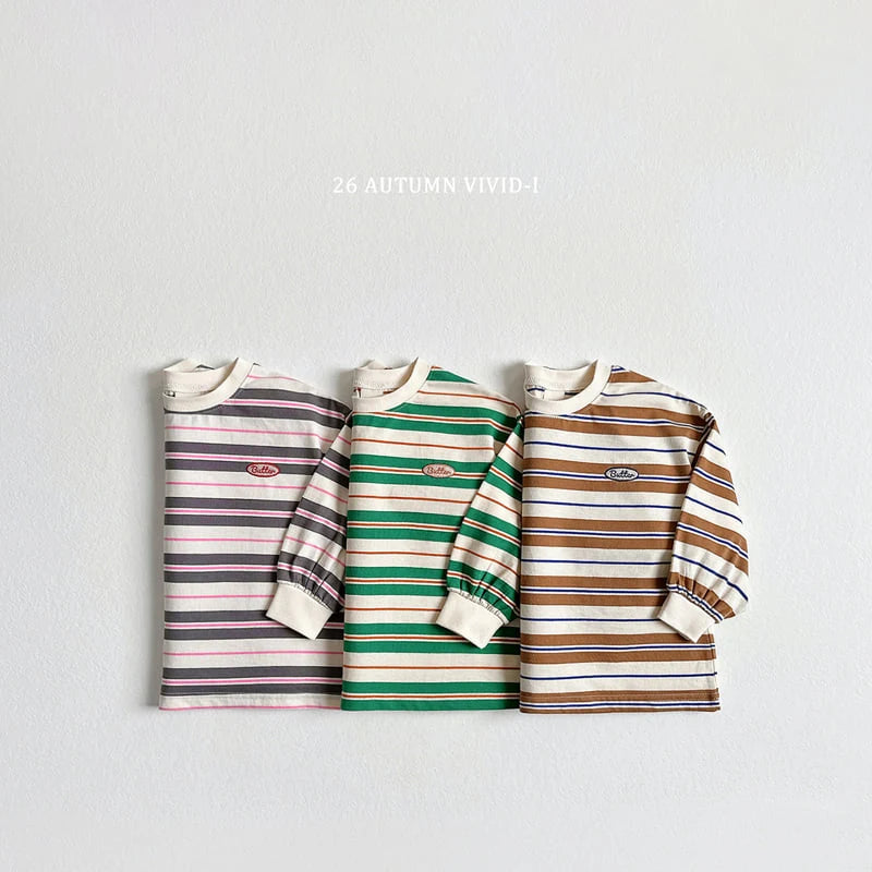 Little Foxx – Butter Stripe Tee