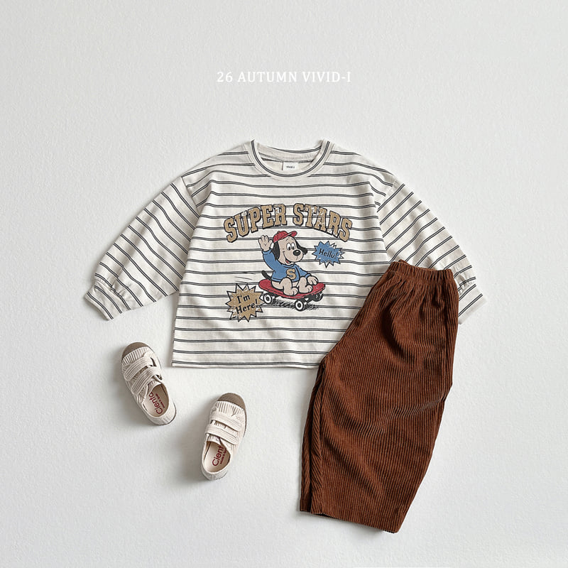 Little Foxx – Stripe Cartoon Single Tee