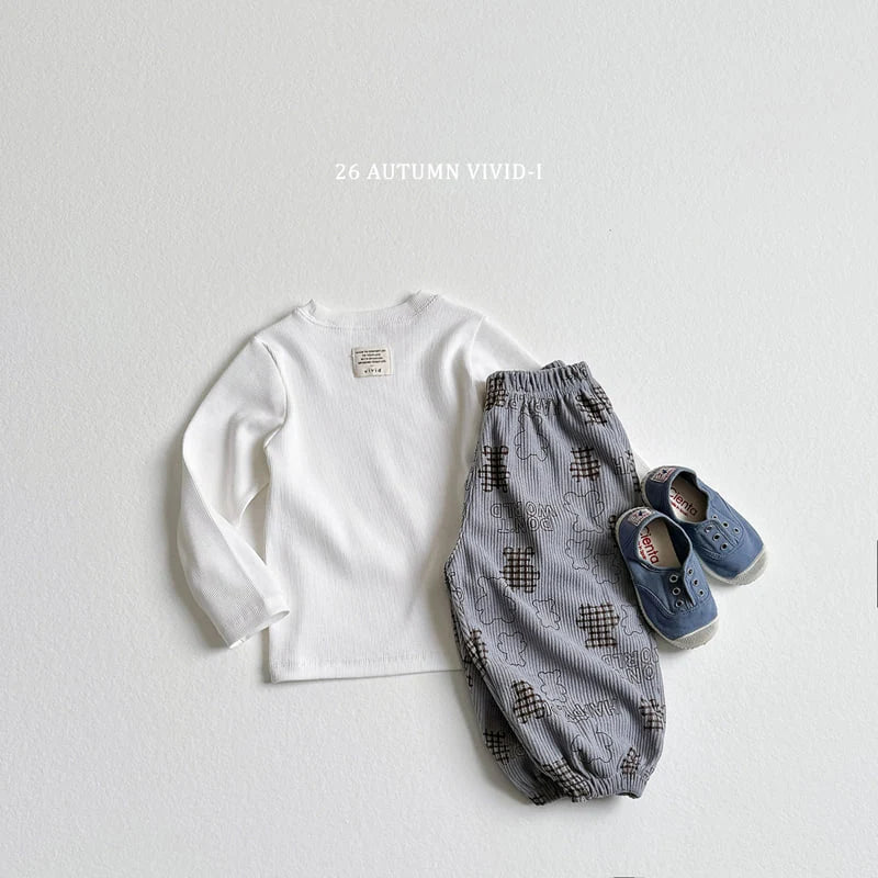 Little Foxx – Corduroy Patterned Jogger Pants