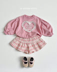 Little Foxx – Heart Lace Puff Sweatshirt
