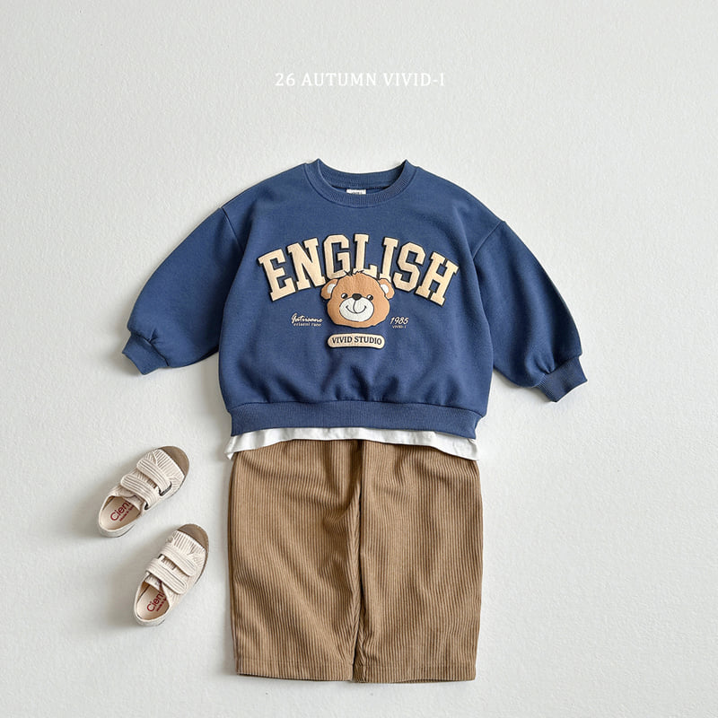 Little Foxx – Embossed English Bear Sweatshirt
