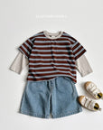 Little Foxx – Multi Stripe Layered Tee