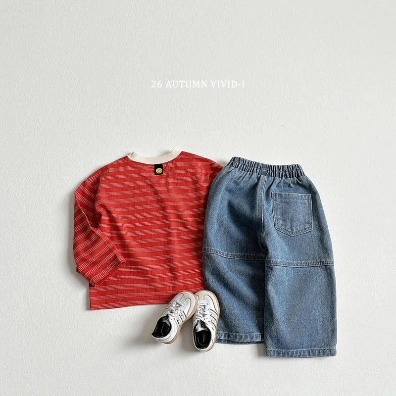 Little Foxx – Stripe Smaile Label Tee