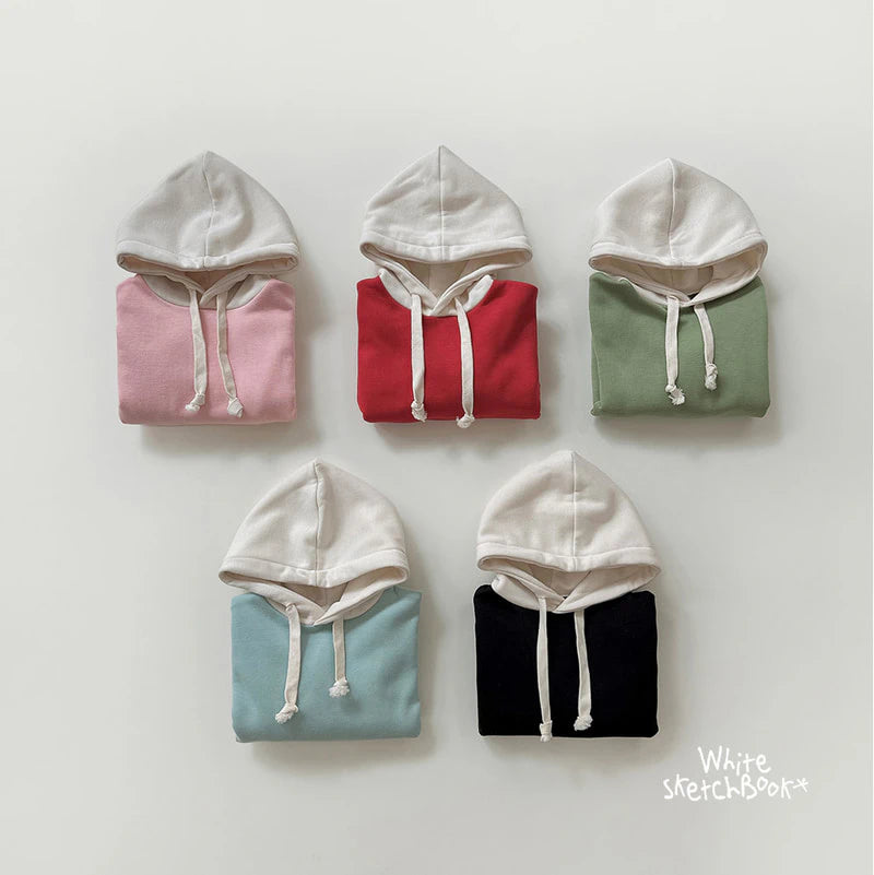Little Foxx – Simple Color Block Fleece Hoodie