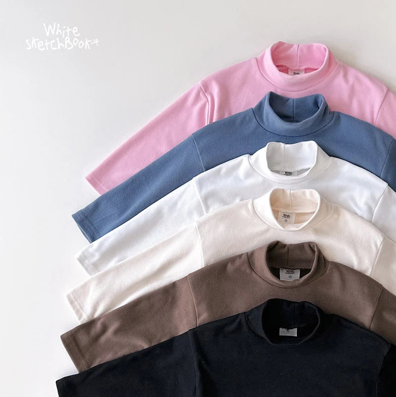 Little Foxx – New Half Peach Turtleneck Tee