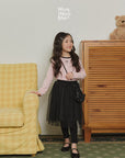 Little Foxx – Peach Colored Ribbon Tee