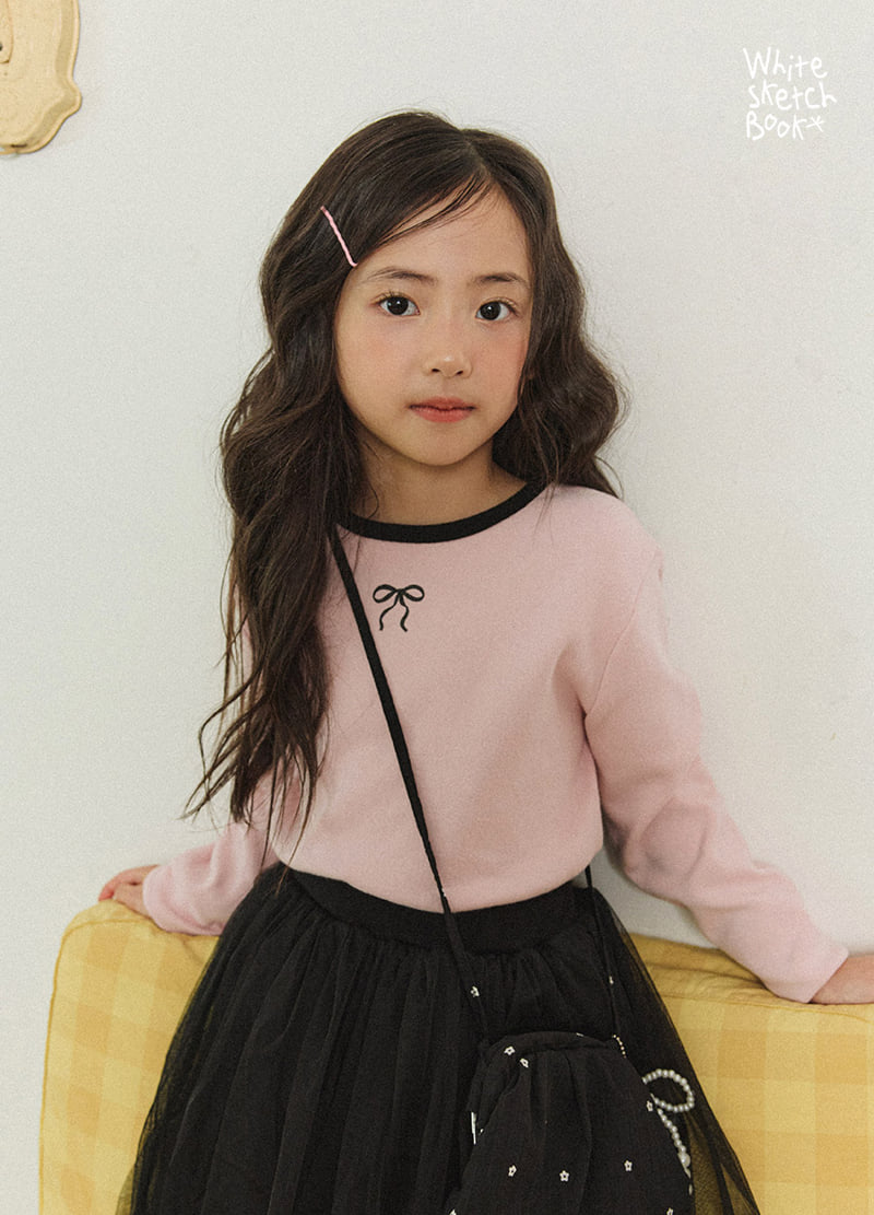 Little Foxx – Peach Colored Ribbon Tee