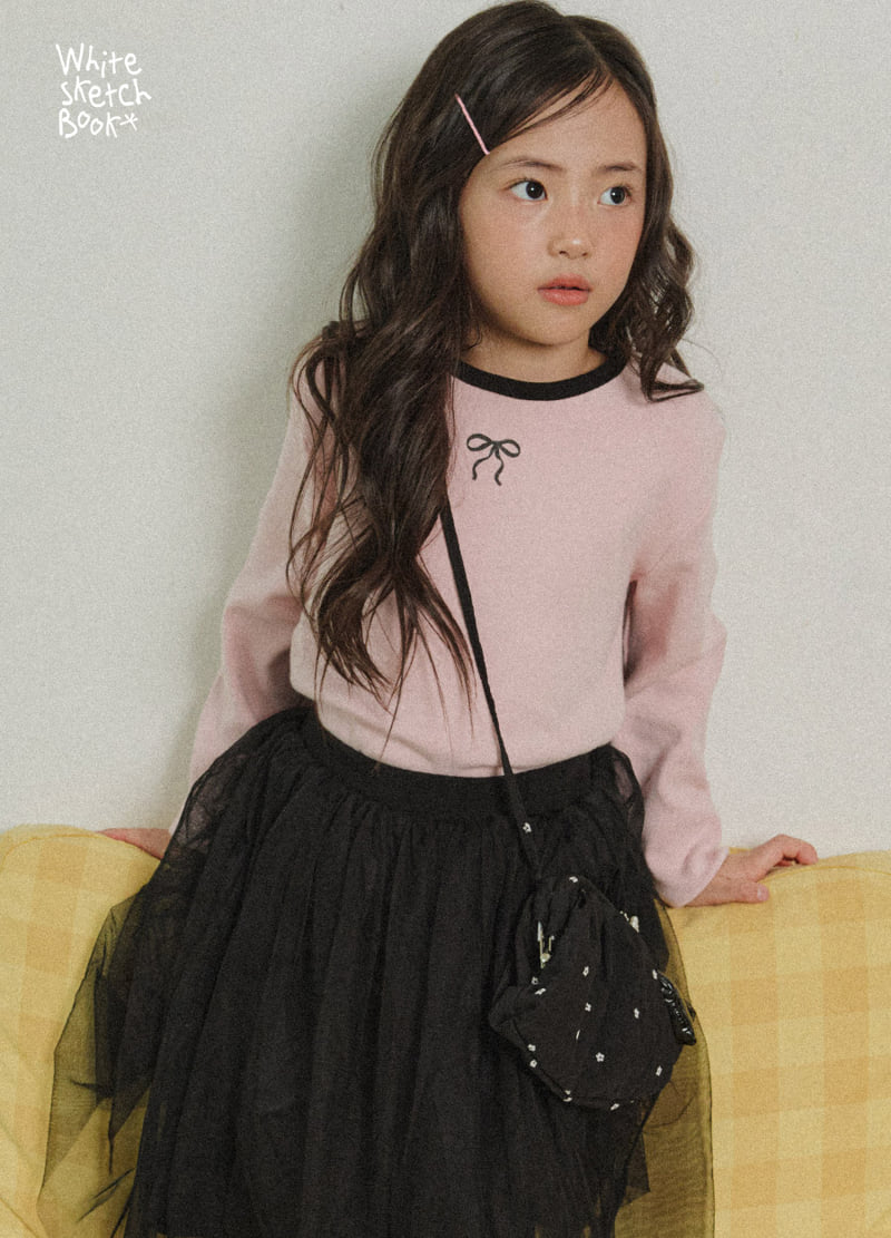 Little Foxx – Peach Colored Ribbon Tee