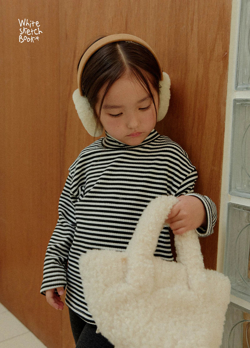 Little Foxx – Ribbed Striped Half Turtleneck