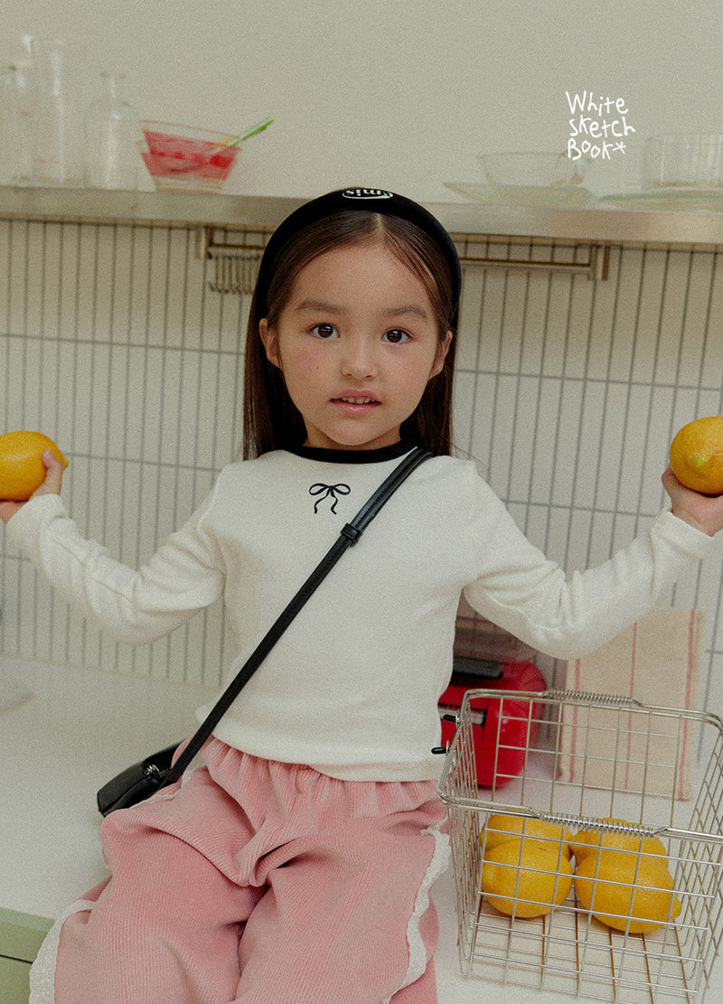 Little Foxx – Peach Color Block Ribbon Tee