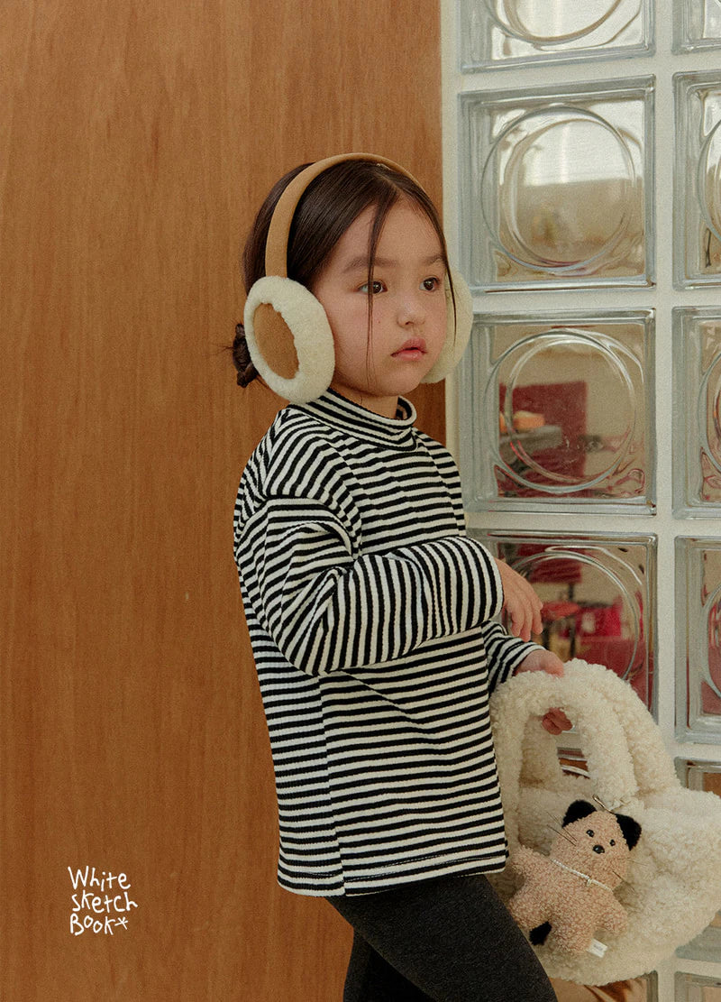 Little Foxx – Ribbed Striped Half Turtleneck