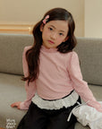 Little Foxx – Rosy Fleece Frill Pants