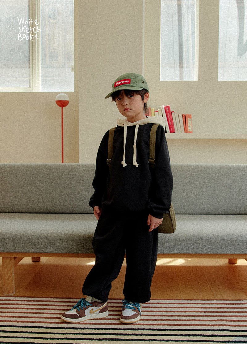 Little Foxx – Simple Color Block Fleece Hoodie