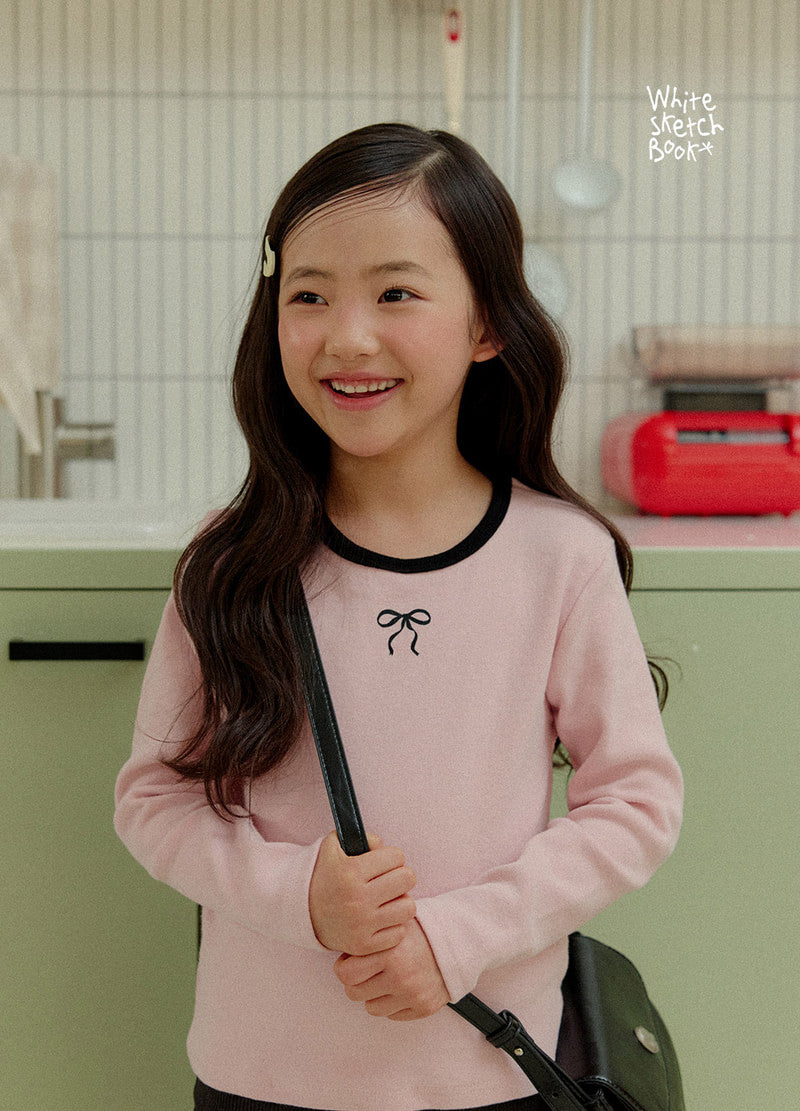 Little Foxx – Peach Color Block Ribbon Tee