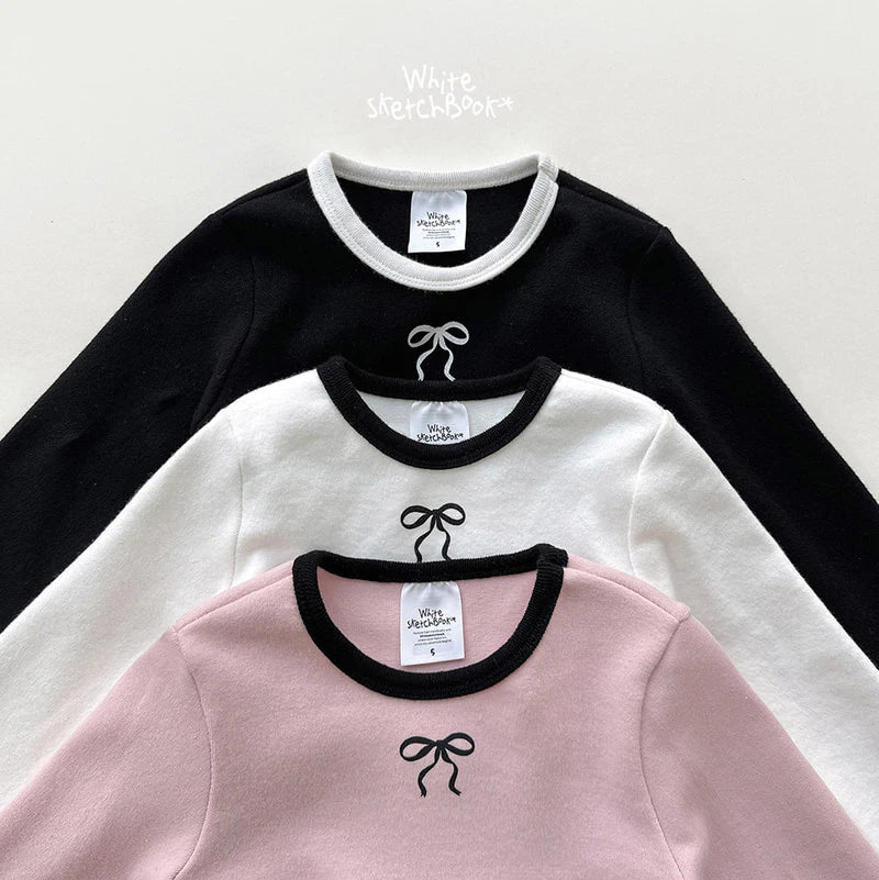 Little Foxx – Peach Color Block Ribbon Tee