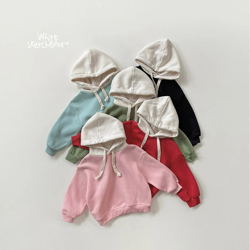 Little Foxx – Simple Color Block Fleece Hoodie