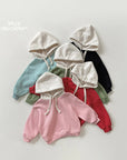 Little Foxx – Simple Color Block Fleece Hoodie