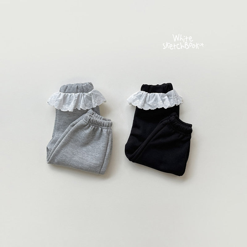 Little Foxx – Rosy Fleece Frill Pants