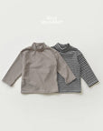 Little Foxx – Ribbed Striped Half Turtleneck