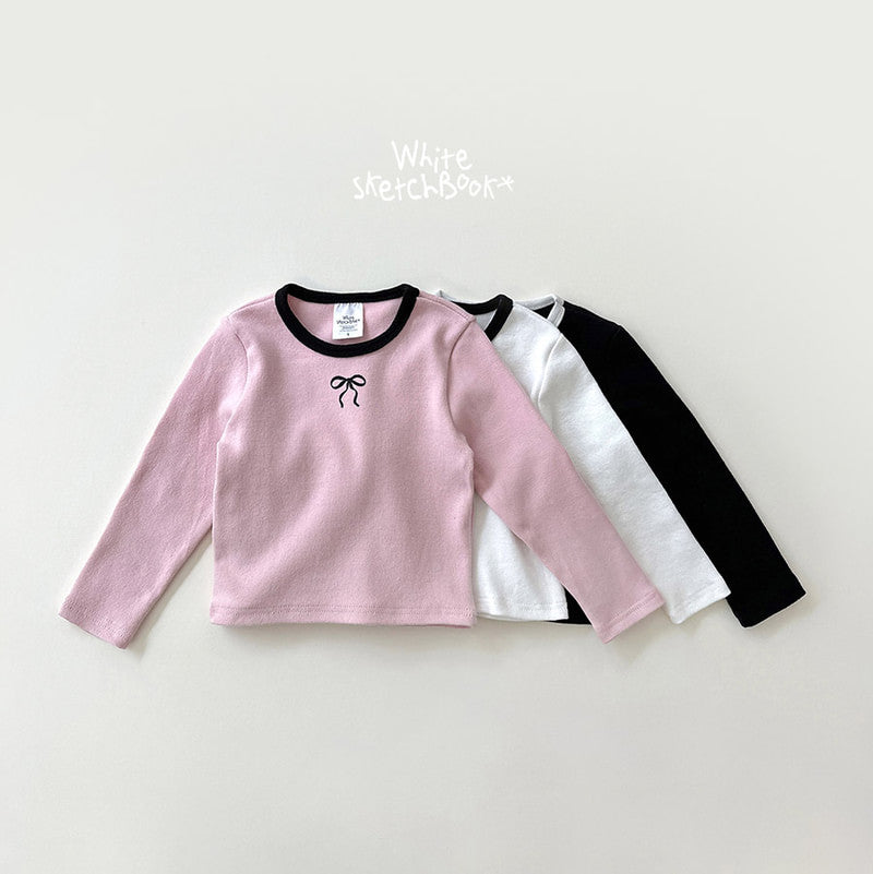 Little Foxx – Peach Color Block Ribbon Tee
