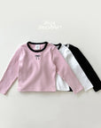 Little Foxx – Peach Color Block Ribbon Tee
