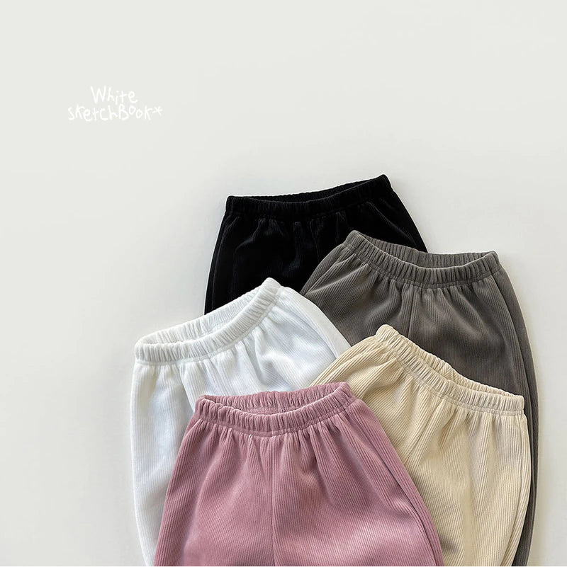 Little Foxx – Ribbed Mink Jogger Pants