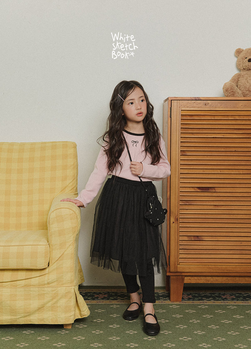 Little Foxx – Peach Colored Ribbon Tee