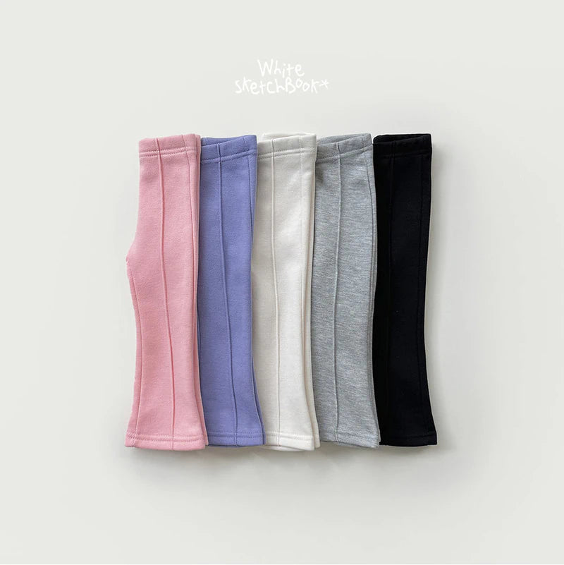 Little Foxx – Pintuck Fleece Bootcut Pants