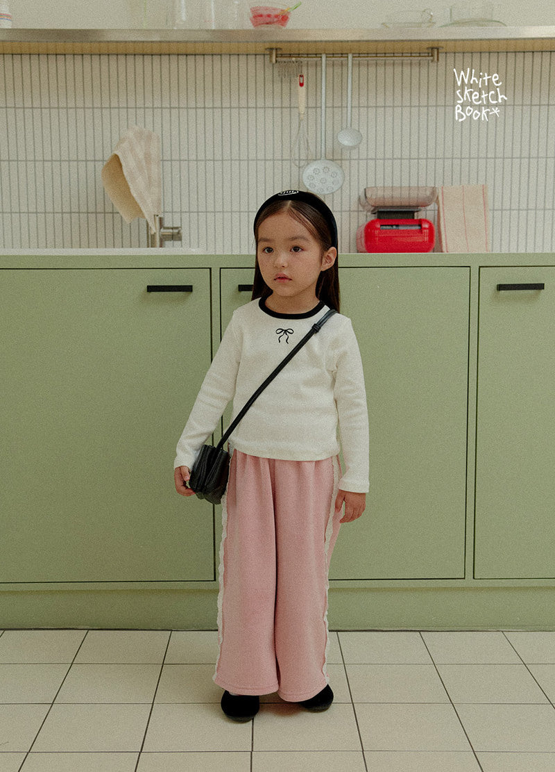 Little Foxx – Peach Color Block Ribbon Tee