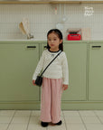 Little Foxx – Peach Color Block Ribbon Tee