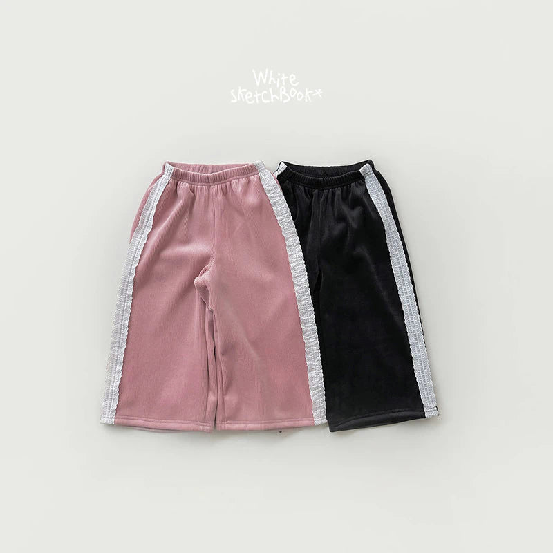 Little Foxx – Lace Velour Pants