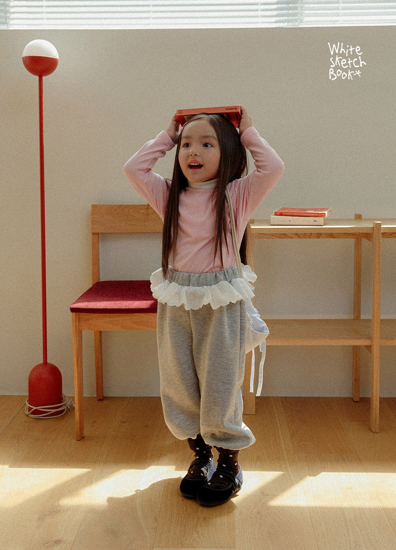 Little Foxx – Rosy Fleece Frill Pants