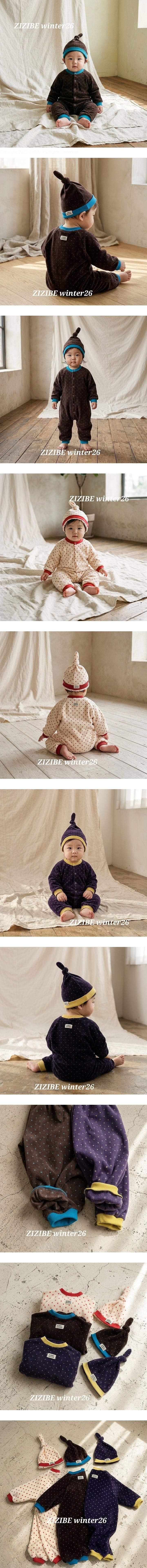 Little Foxx – Dot Fleece Spacesuit (Hat Set)