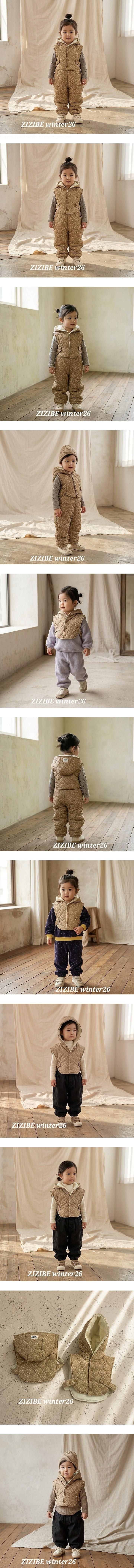 Little Foxx – Quilted 4oz Hooded Vest