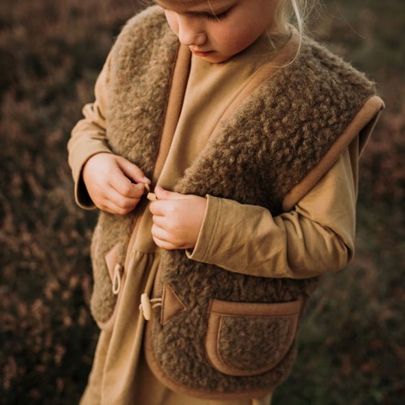 Alpen Wollweste - Braun find Stylish Fashion for Little People- at Little Foxx Concept Store
