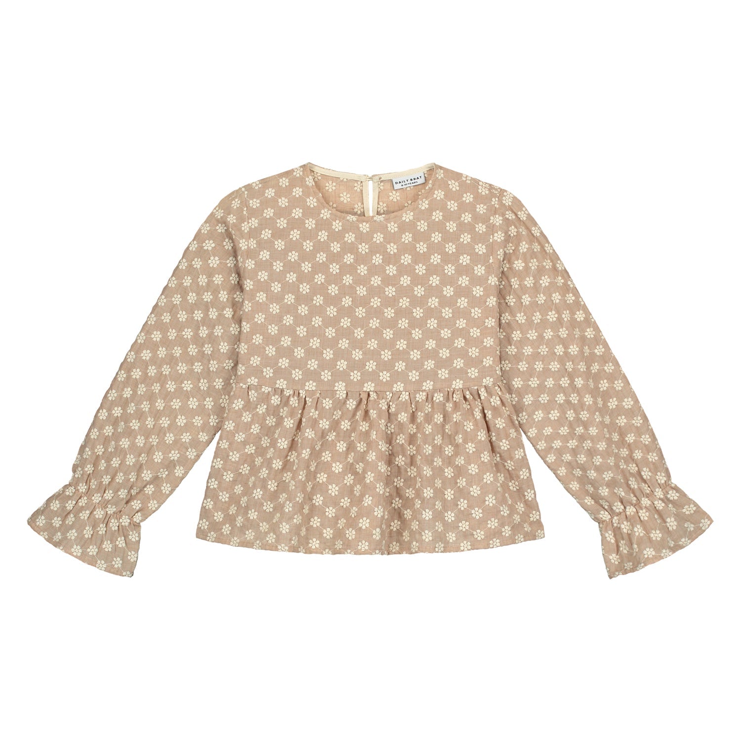 Betty Flower Top - Sand find Stylish Fashion for Little People- at Little Foxx Concept Store
