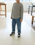 Breton Stripe Tee - Navy find Stylish Fashion for Little People- at Little Foxx Concept Store