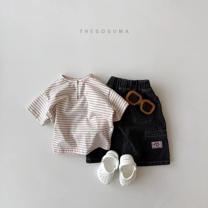 Miu Stripe Button Tee2_byLittleFox_jetztvorbestellen