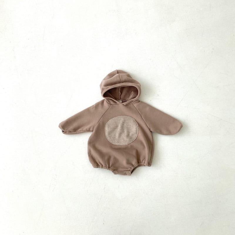 Circle Hoody Bodysuit Romper - Mokka find Stylish Fashion for Little People- at Little Foxx Concept Store