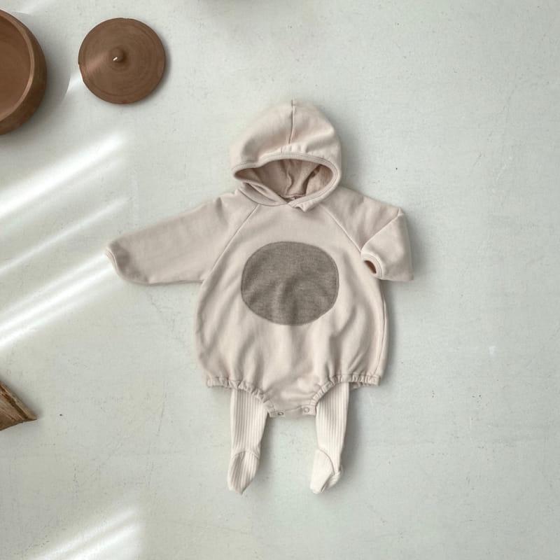 Circle Hoody Bodysuit Romper - Mokka find Stylish Fashion for Little People- at Little Foxx Concept Store