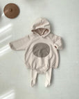 Circle Hoody Bodysuit Romper - Mokka find Stylish Fashion for Little People- at Little Foxx Concept Store