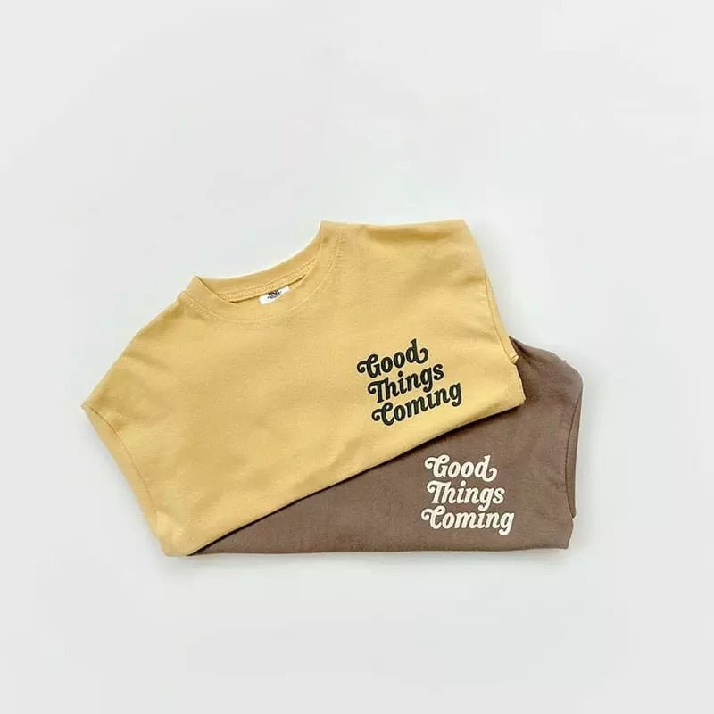 Coming Tee - Brown find Stylish Fashion for Little People- at Little Foxx Concept Store