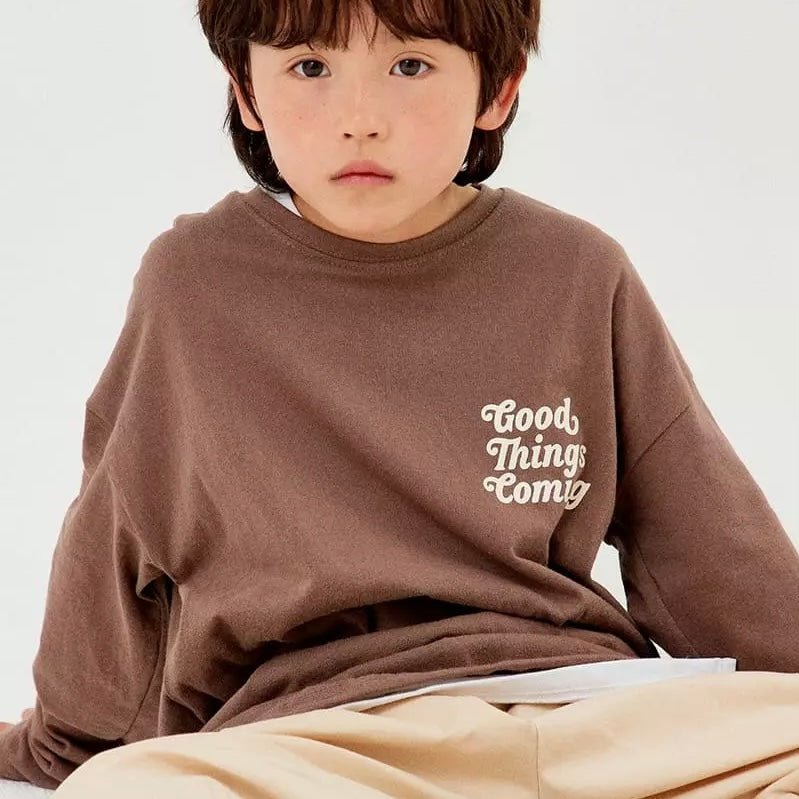 Coming Tee - Brown find Stylish Fashion for Little People- at Little Foxx Concept Store